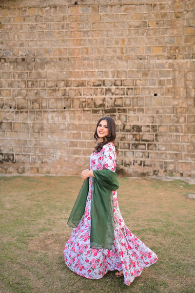 Essence - Printed Gharara Set