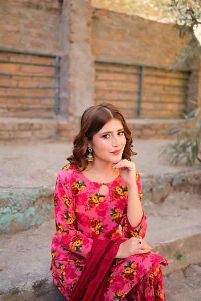 Tulip - Printed Gharara Set