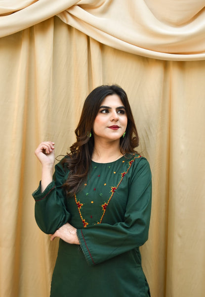 Fern 2Pc, Embroidered Lawn Dress