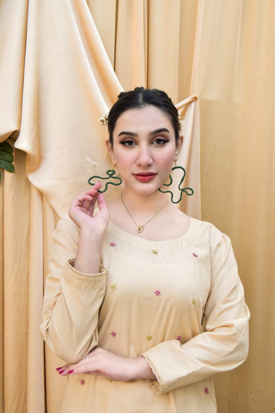 Jolene 2Pc, Embroidered Gharara Set