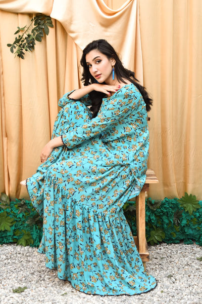 Sahil 2Pc, Printed Gharara Set