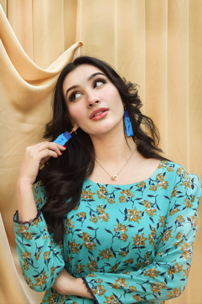 Sahil 2Pc, Printed Gharara Set