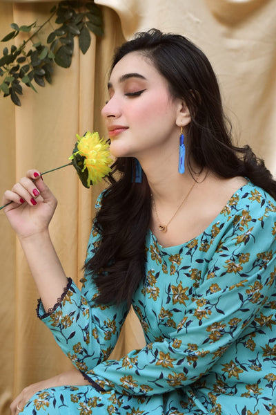 Sahil 2Pc, Printed Gharara Set