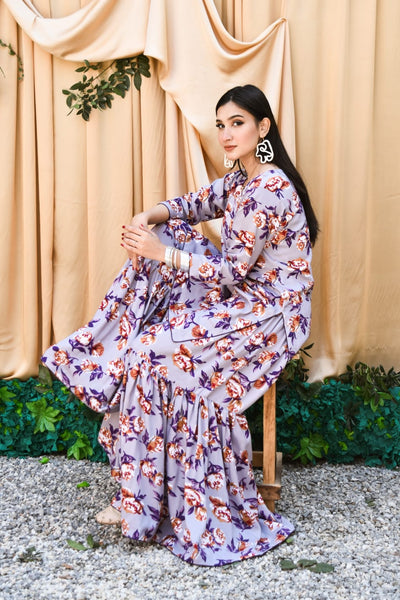 Whimsy 2Pc, Printed Gharara Set