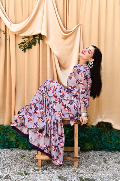 Whimsy 2Pc, Printed Gharara Set