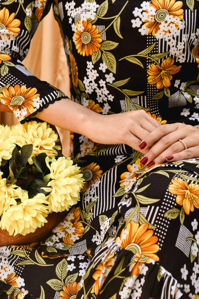 Ramsha 2Pc, Printed Gharara Set