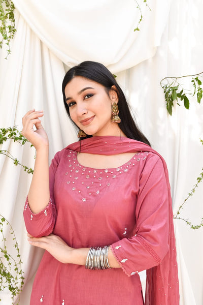 Durkhanay, Embroidered Gharara Set