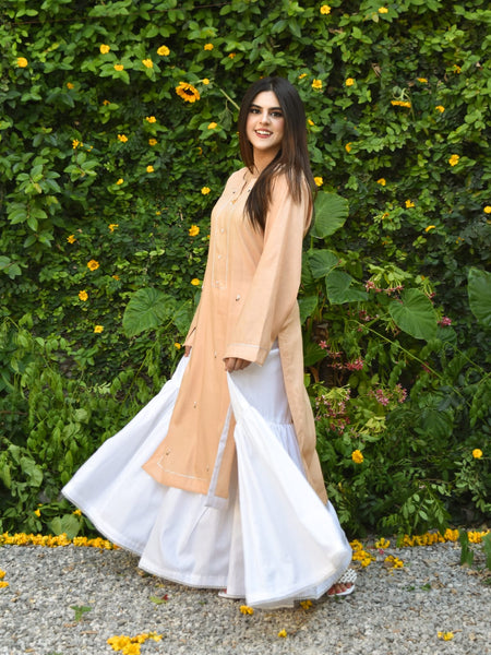 Sukaina, Embroidered Gharara Set