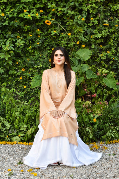 Sukaina, Embroidered Gharara Set