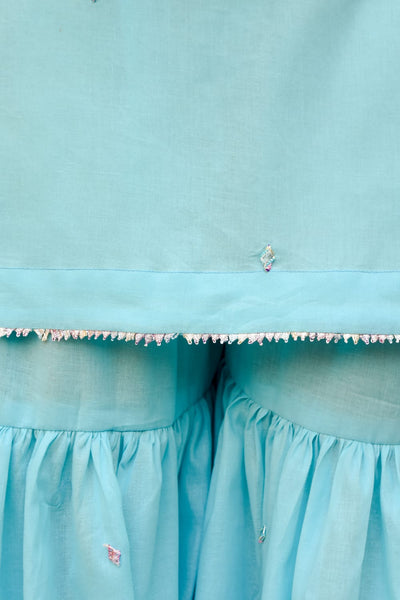 Barfi, Embroidered Gharara Set