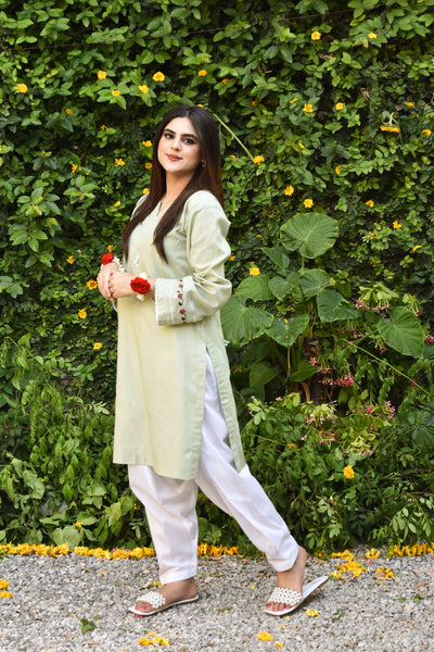 Dimple, Embroidered Dress.