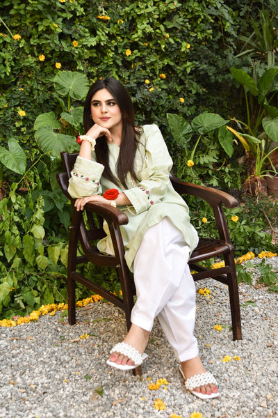 Dimple, Embroidered Dress.