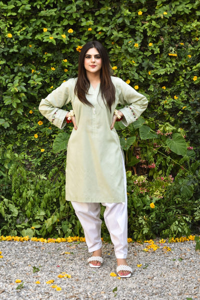 Dimple, Embroidered Dress.