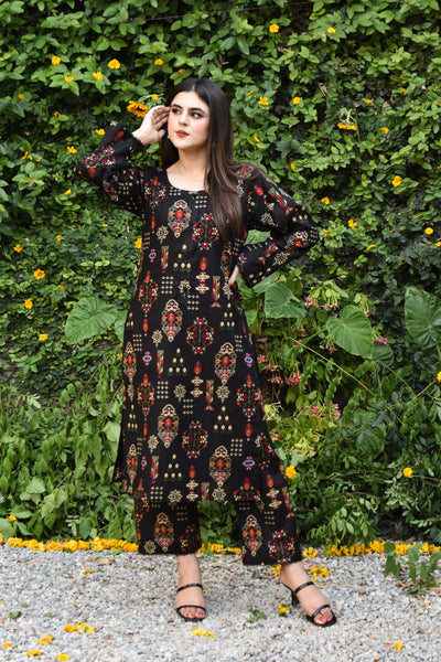 Laila 2Pc, Printed Dress