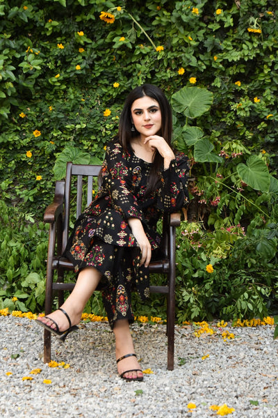 Laila 2Pc, Printed Dress