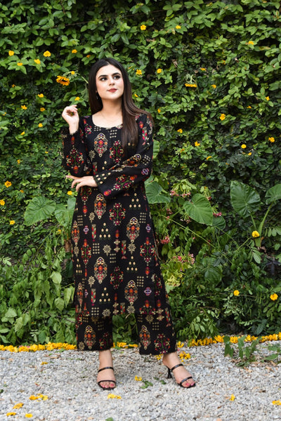 Laila 2Pc, Printed Dress