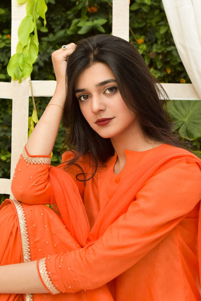 Pumpkin, Solid Gharara Set