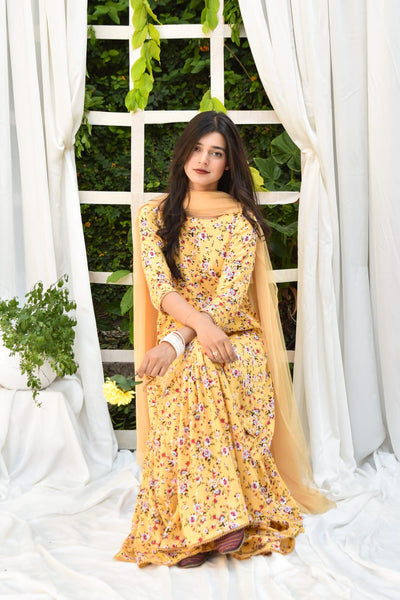 Bumblebee, Printed Gharara Set