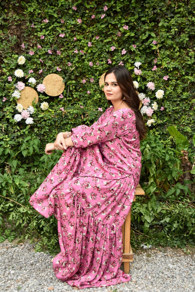 April 2Pc, Printed Gharara Set