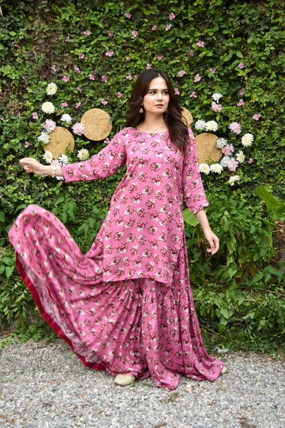 April 2Pc, Printed Gharara Set