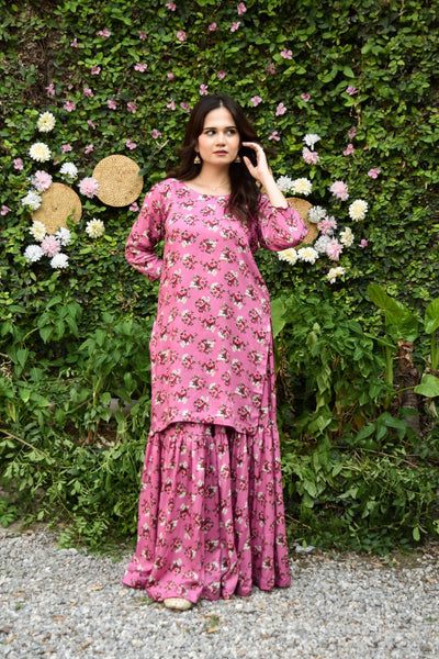 April 2Pc, Printed Gharara Set
