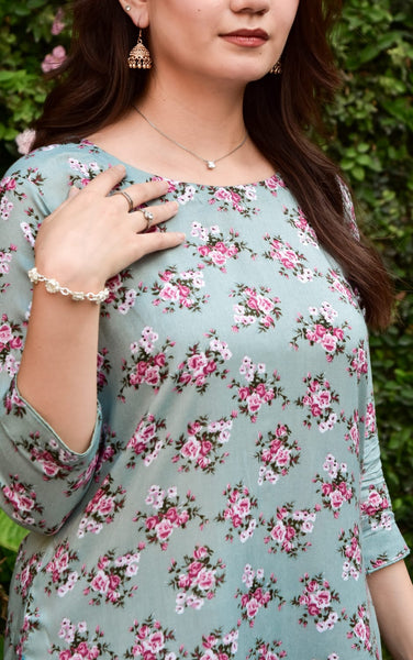 Palm 2Pc, Printed Gharara Set