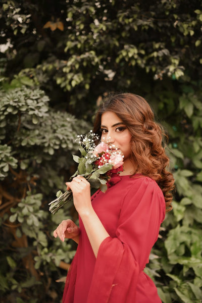 Gul-e-Lala - Solid Formal Dress