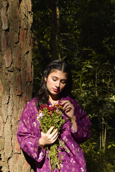 Mahnoor, Printed Khaddar Dress.