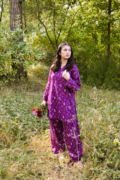 Mahnoor, Printed Khaddar Dress.
