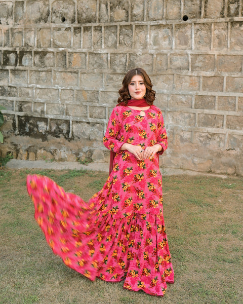Tulip - Printed Gharara Set