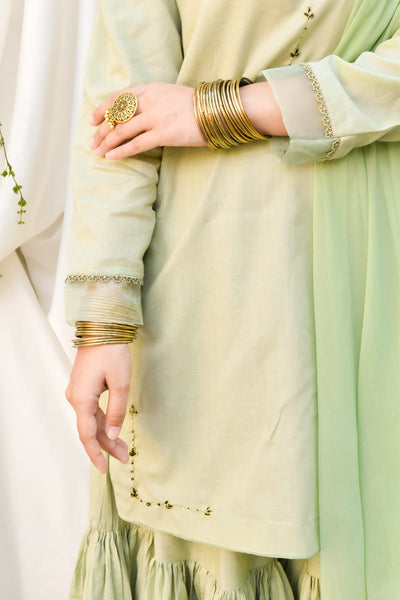 Tamanna, Embroidered Gharara Set