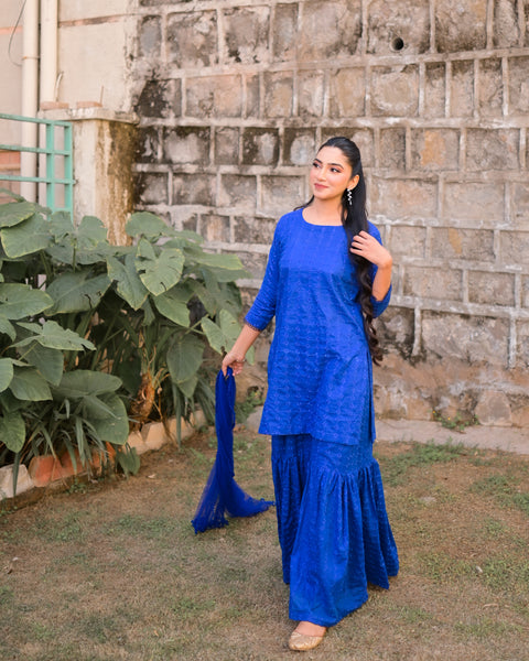 Roop - Solid Gharara Set