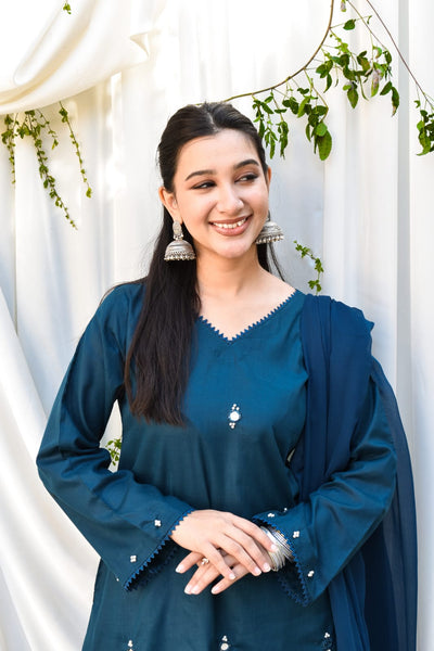 Zarminay, Embroidered Lawn Dress