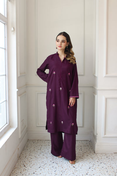 Nina - Embroidered Winter Dress