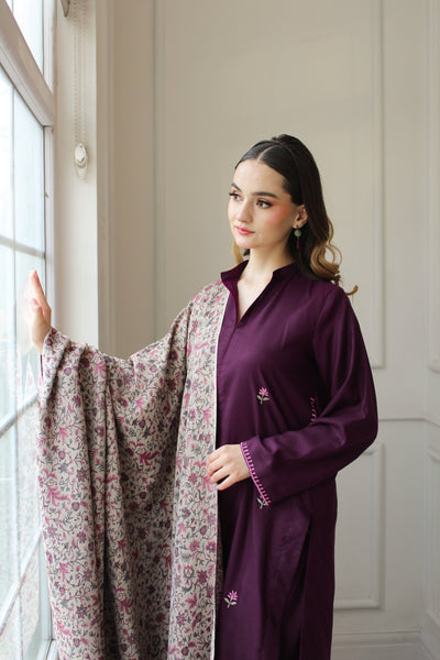 Nina - Embroidered Winter Dress