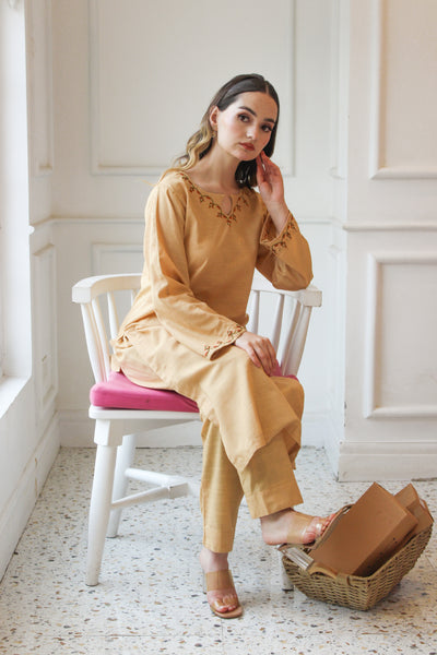 Julia 2Pc - Embroidered Winter Dress