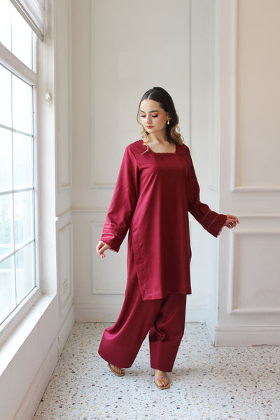 Cherry - Solid Winter Dress