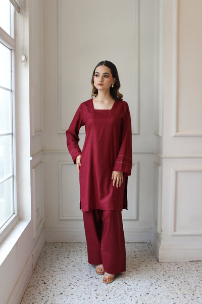 Cherry - Solid Winter Dress