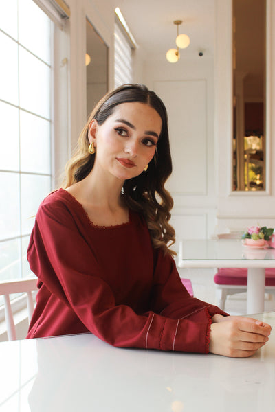 Cherry - Solid Winter Dress