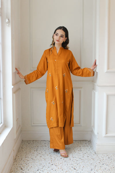 December 2Pc - Embroidered Winter Dress