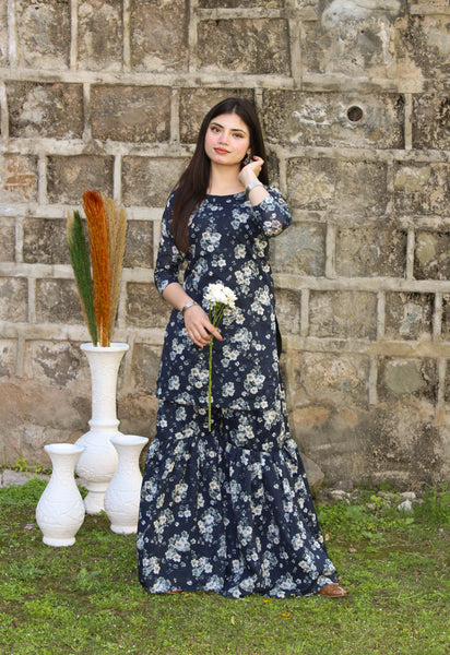 Debbie - Printed Gharara Set