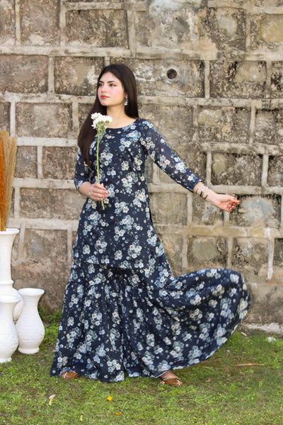 Debbie - Printed Gharara Set