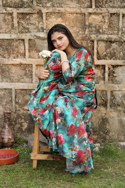 Umeed - Printed Gharara Set