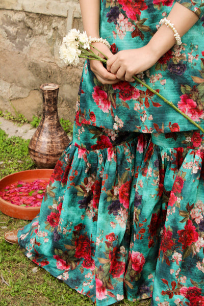 Umeed - Printed Gharara Set