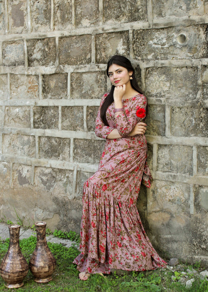 Mushk - Printed Gharara Set