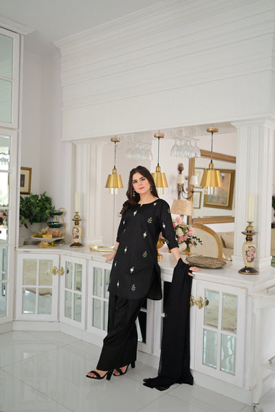 Anmol - Embroidered Farshi Shalwar Suit