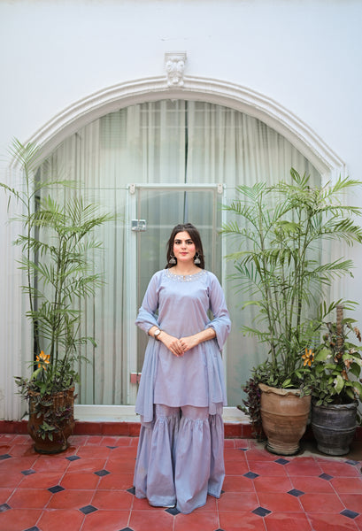 Mahrosh - Solid Gharara Set
