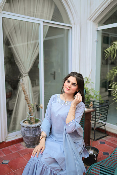 Mahrosh - Solid Gharara Set