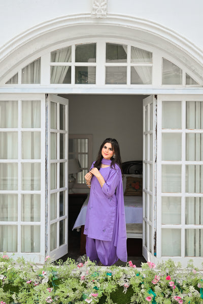 Aangan - Embroidered Farshi Shalwar Suit