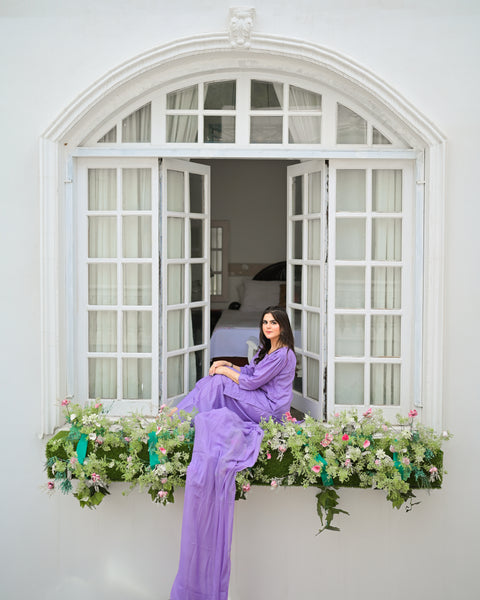 Aangan - Embroidered Farshi Shalwar Suit